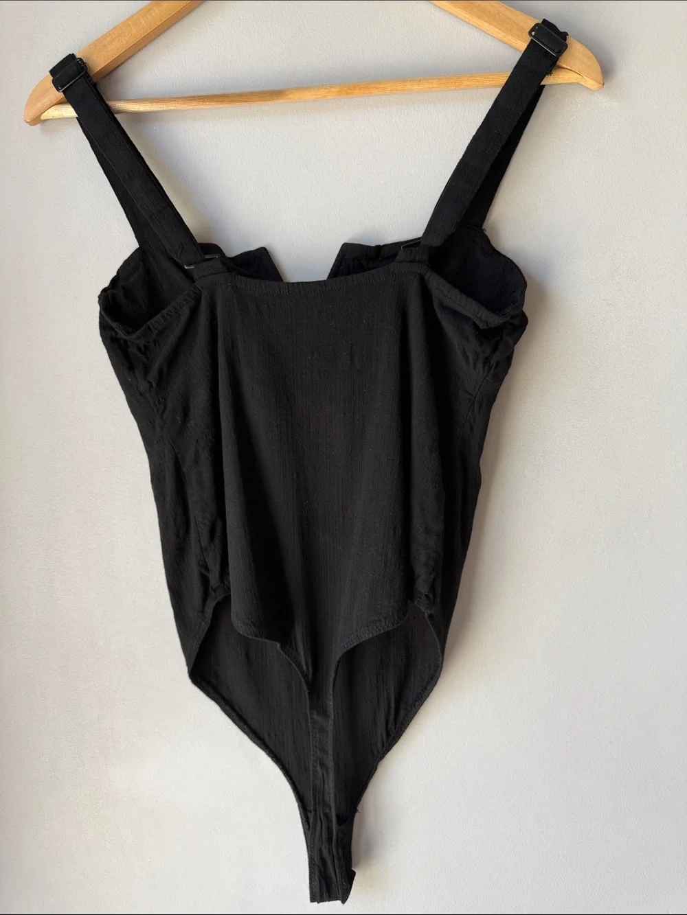 Free People Intimately Free Pippa Black V-Wire Bodysuit